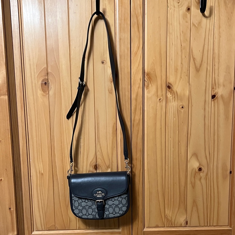 Coach Black and Gray Crossbody Bag